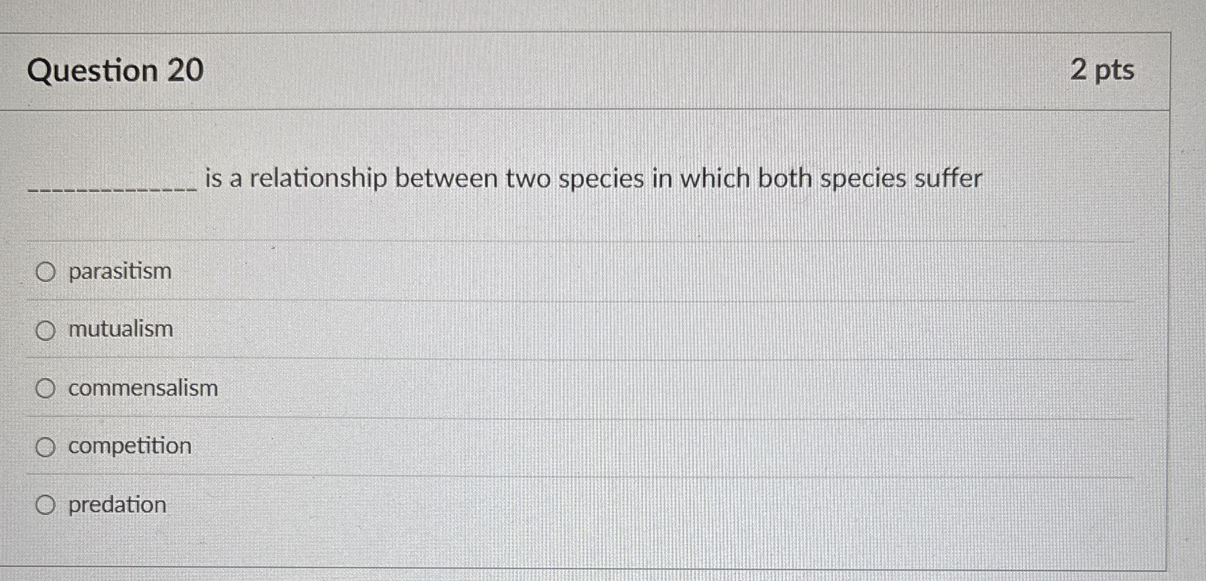 Question 2 0 2 pts is a relationship between two