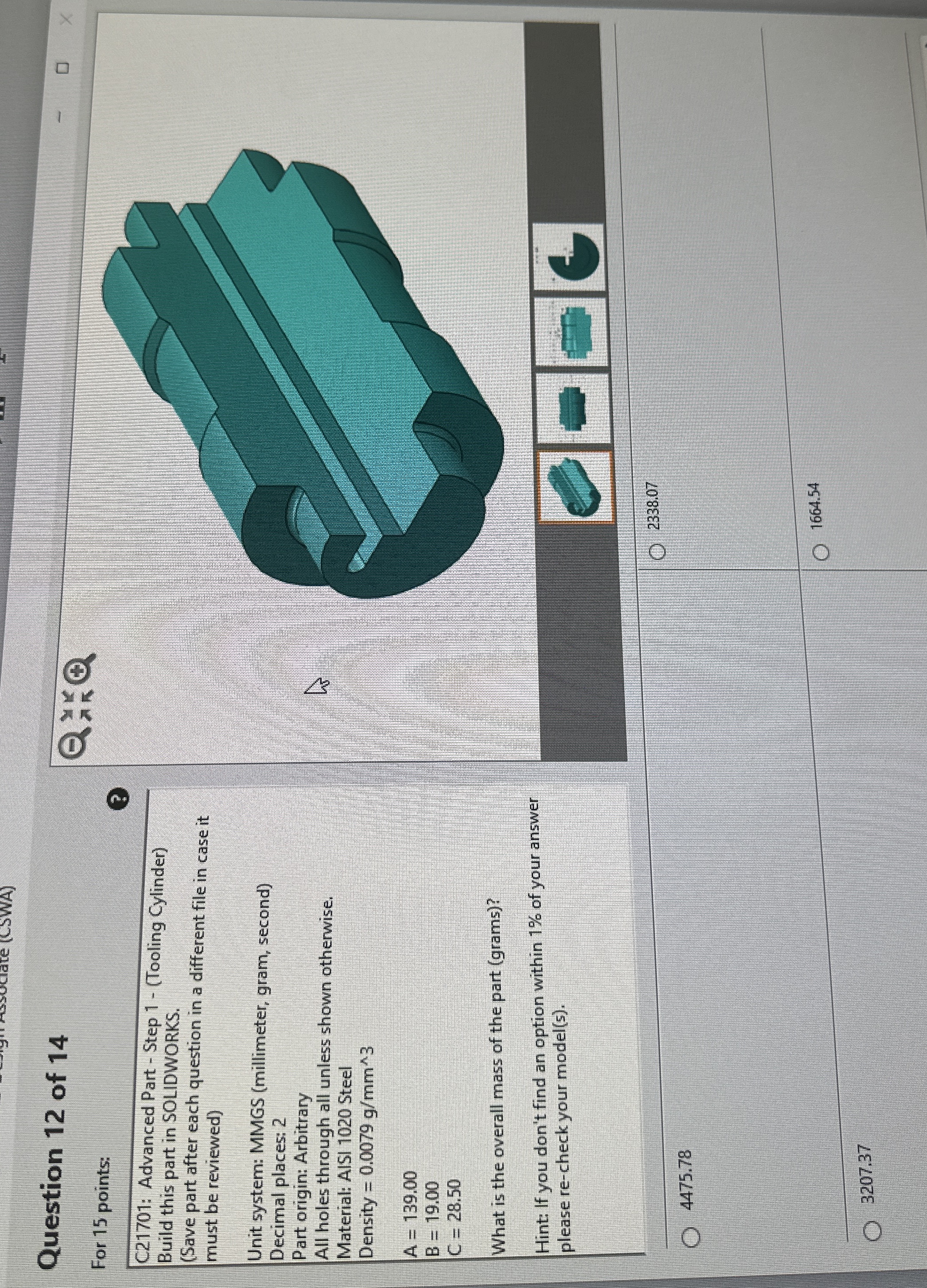 Question 1 2 of 1 4 For 1 5 points: