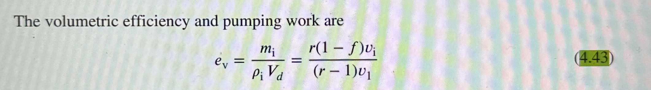 Derive Equation 4 . 4 3 for the volumetric