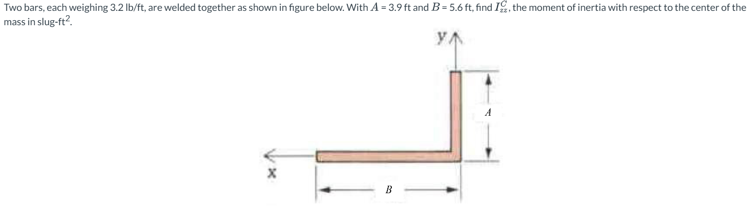 Two bars, each weighing 3 . 2 l b f t , are