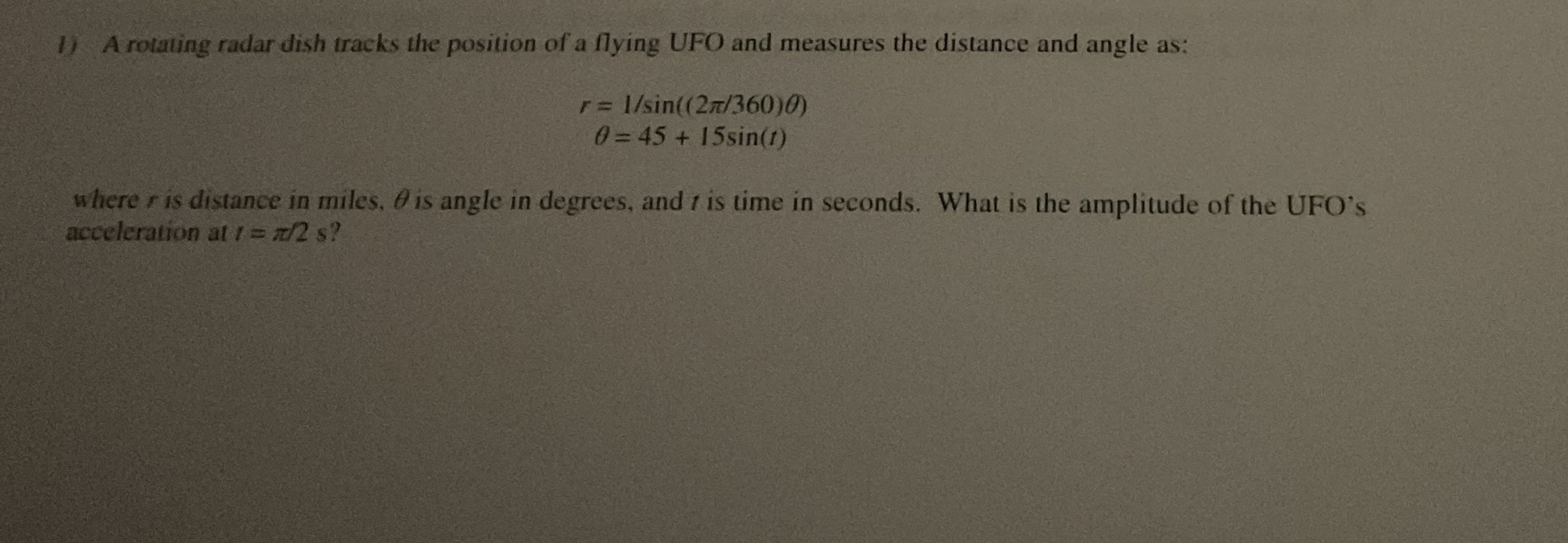 A rotating radar dish tracks the position of a