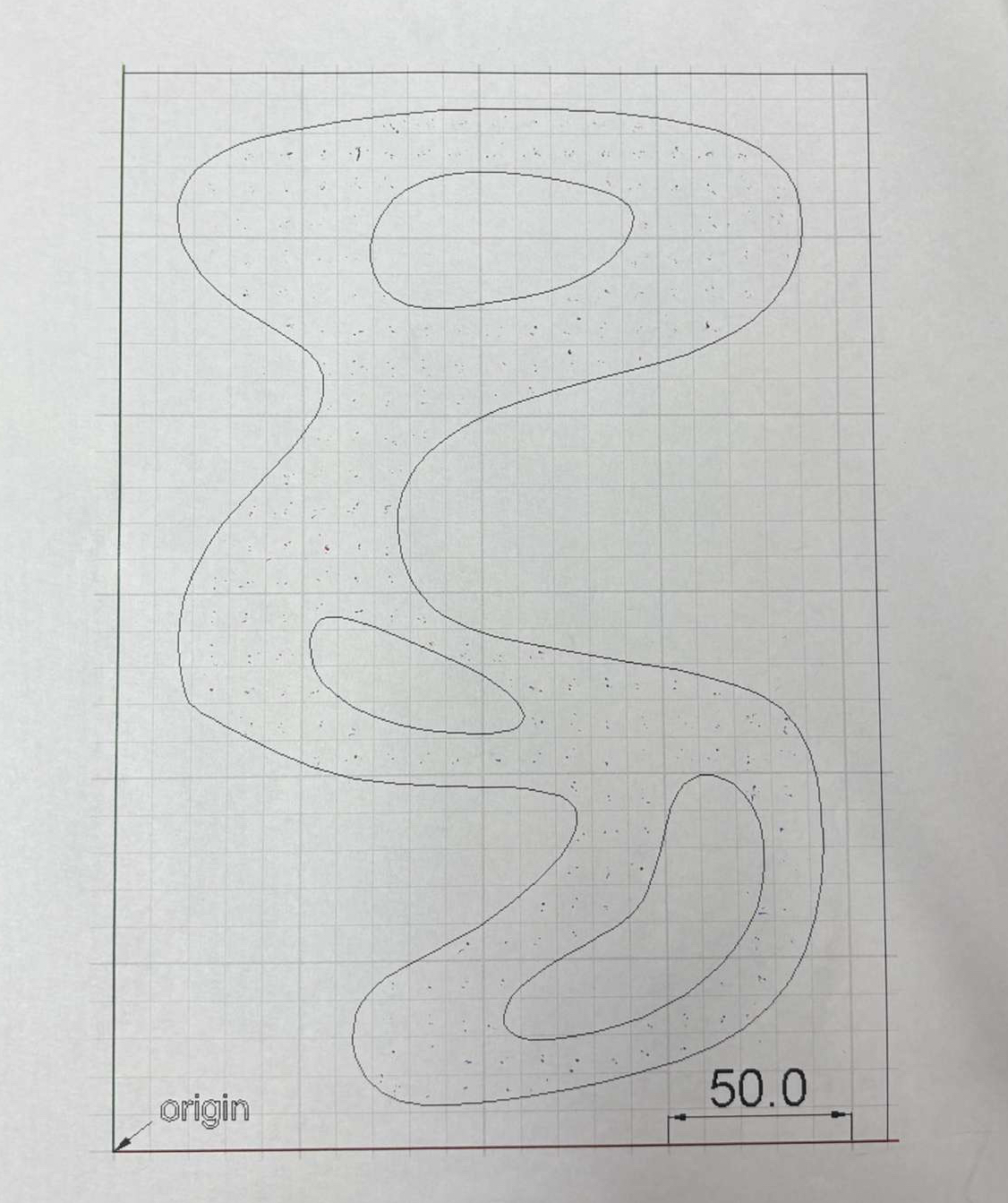 Find the second moment of inertia of this shape