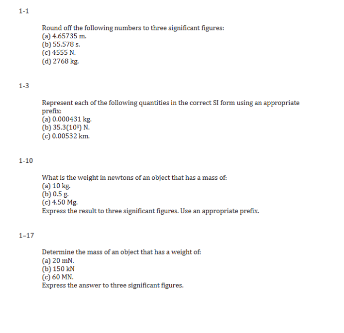 Round off the following numbers to three