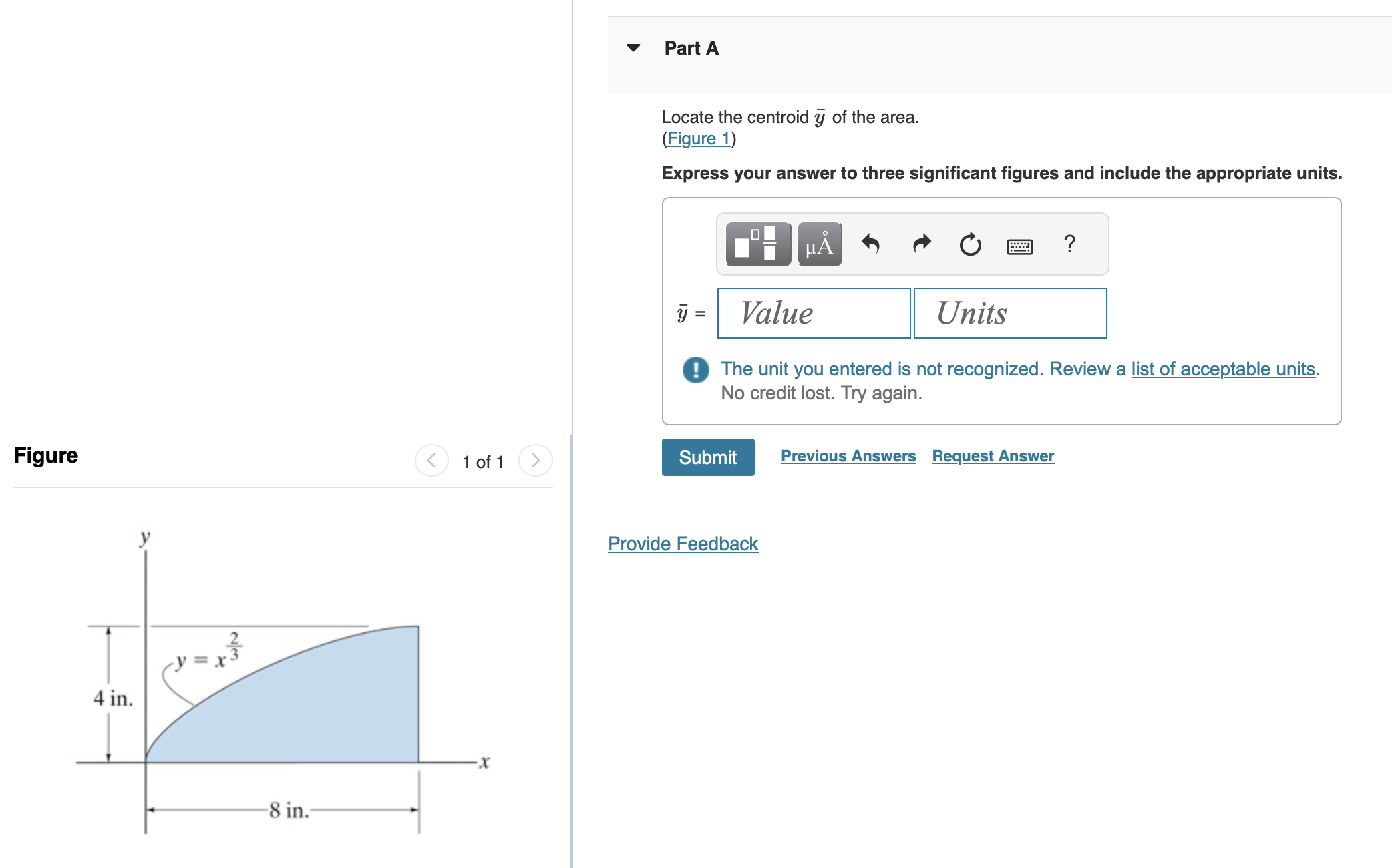 Locate the centroid y of the area. ( Figure 1 )
