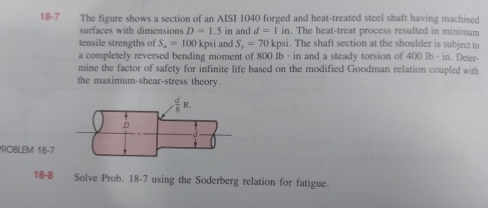 1 8 - 7 The figure shows a section of an AISI 1 0