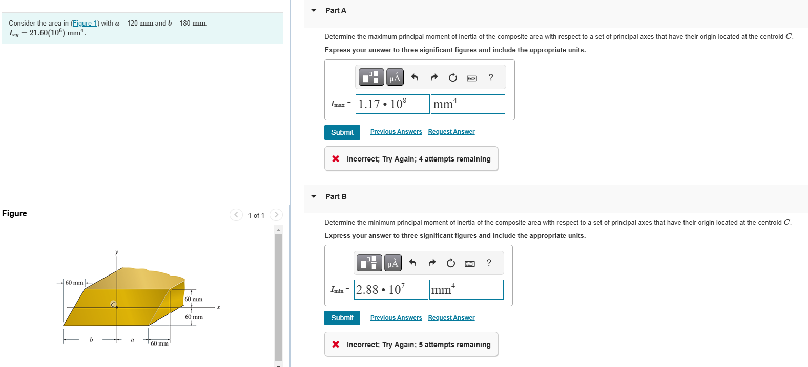 Consider the area in ( Figure 1 ) with a = 1 2 0
