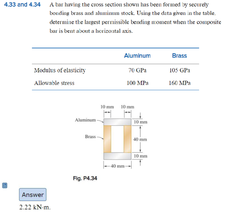 4 . 3 3 and 4 . 3 4 , A bar having the cross