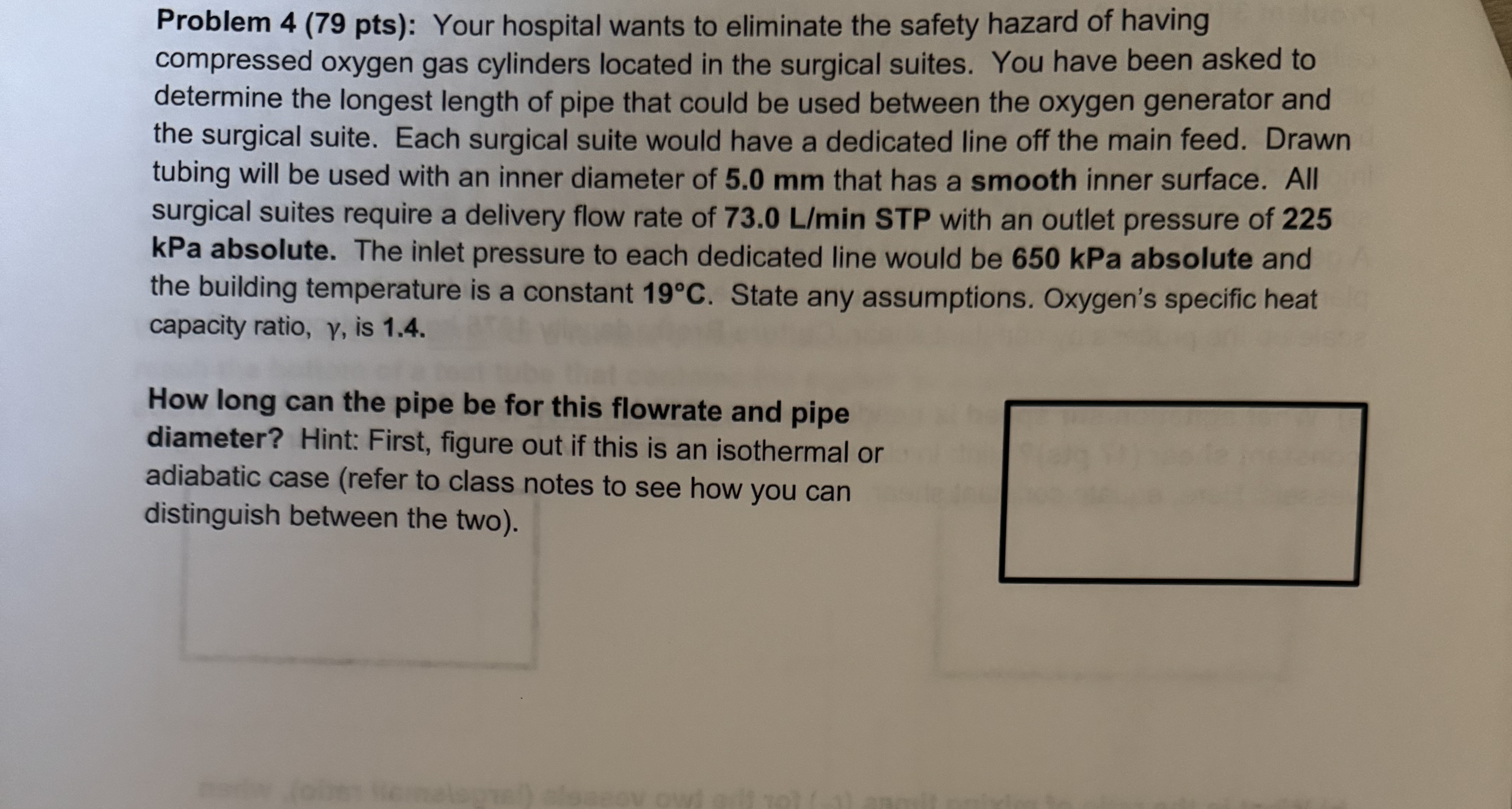 Problem 4 ( 7 9 pts ) : Your hospital wants to