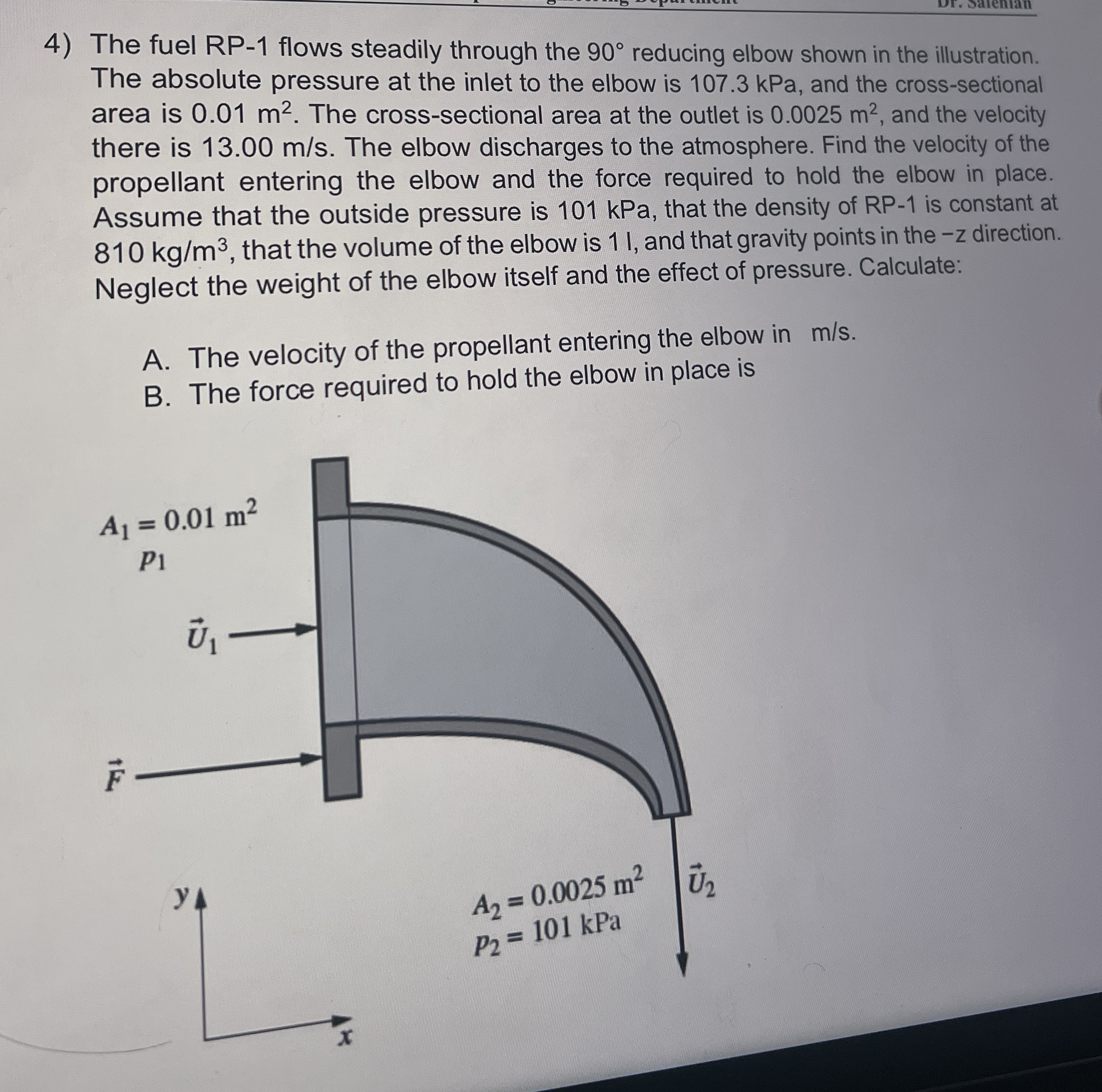 The fuel RP - 1 flows steadily through the 9 0