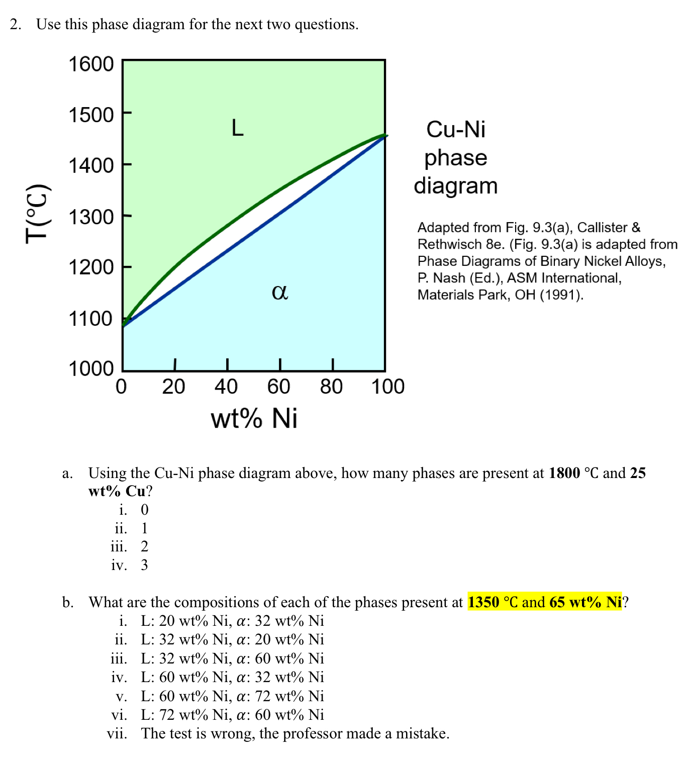 Use this phase diagram for the next two