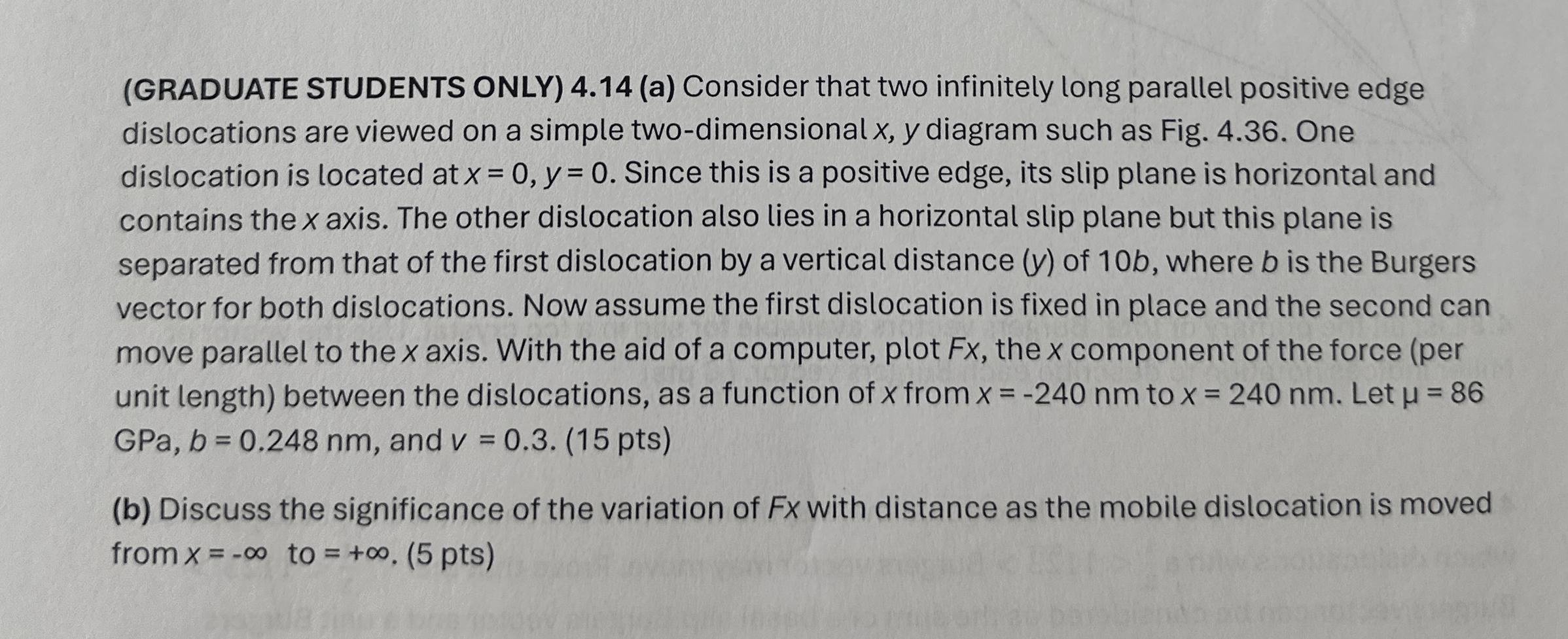( GRADUATE STUDENTS ONLY ) 4 . 1 4 ( a ) Consider