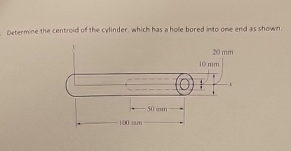 Determine the centroid of the cylinder, which has