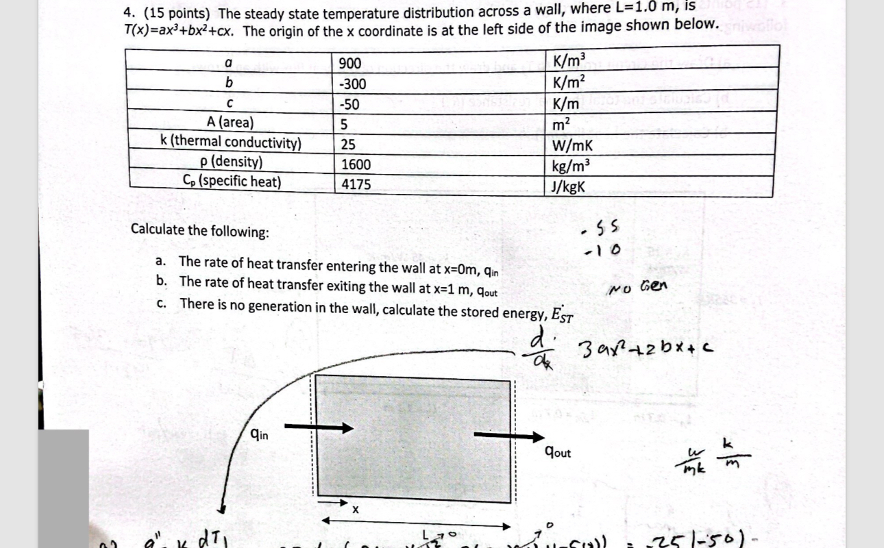 ( 1 5 points ) The steady state temperature