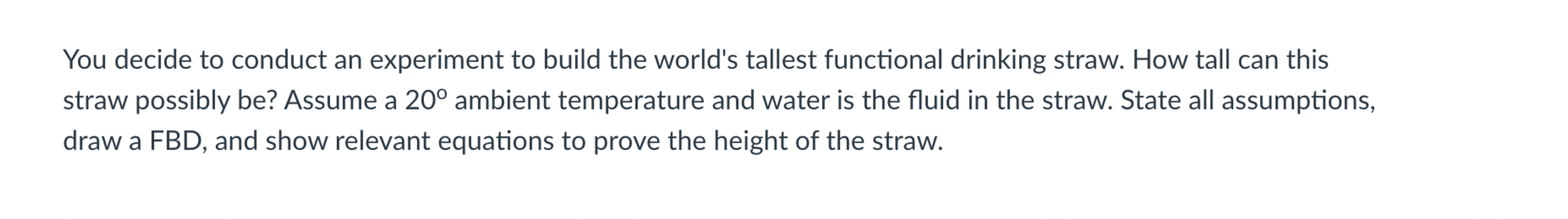Use Bernoulli equation and do a check to make