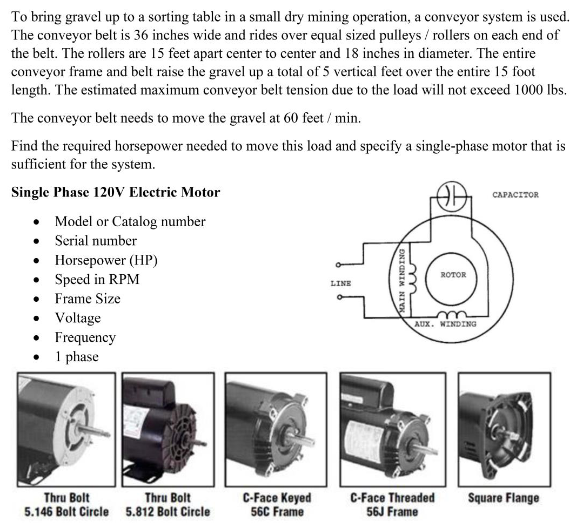 To bring gravel up to a sorting table in a small