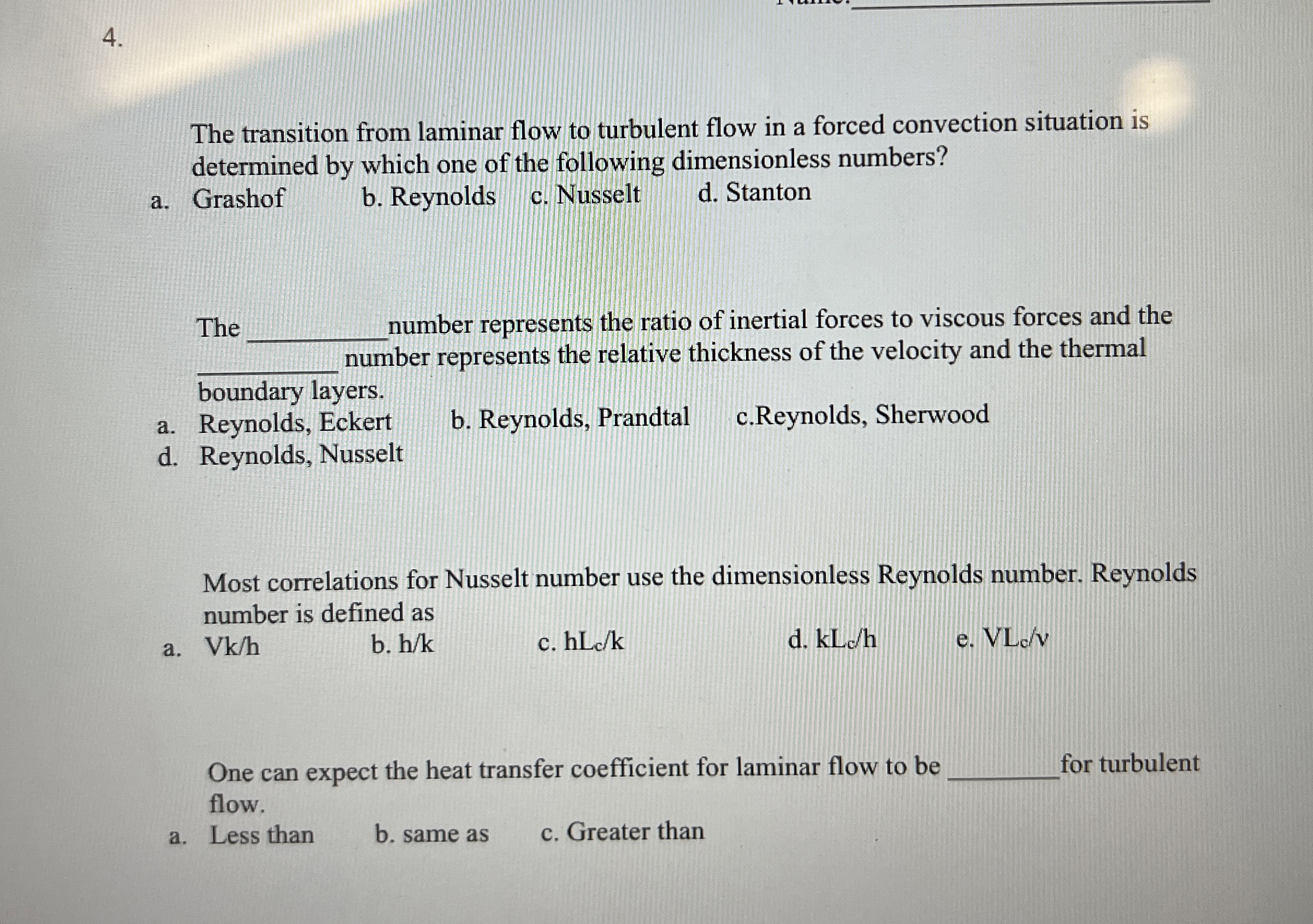 The transition from laminar flow to turbulent
