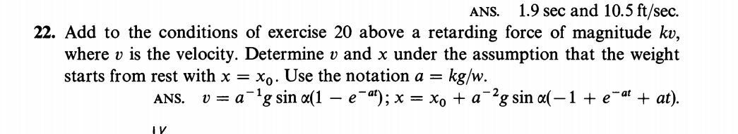 2 2 . Add to the conditions of exercise 2 0 above