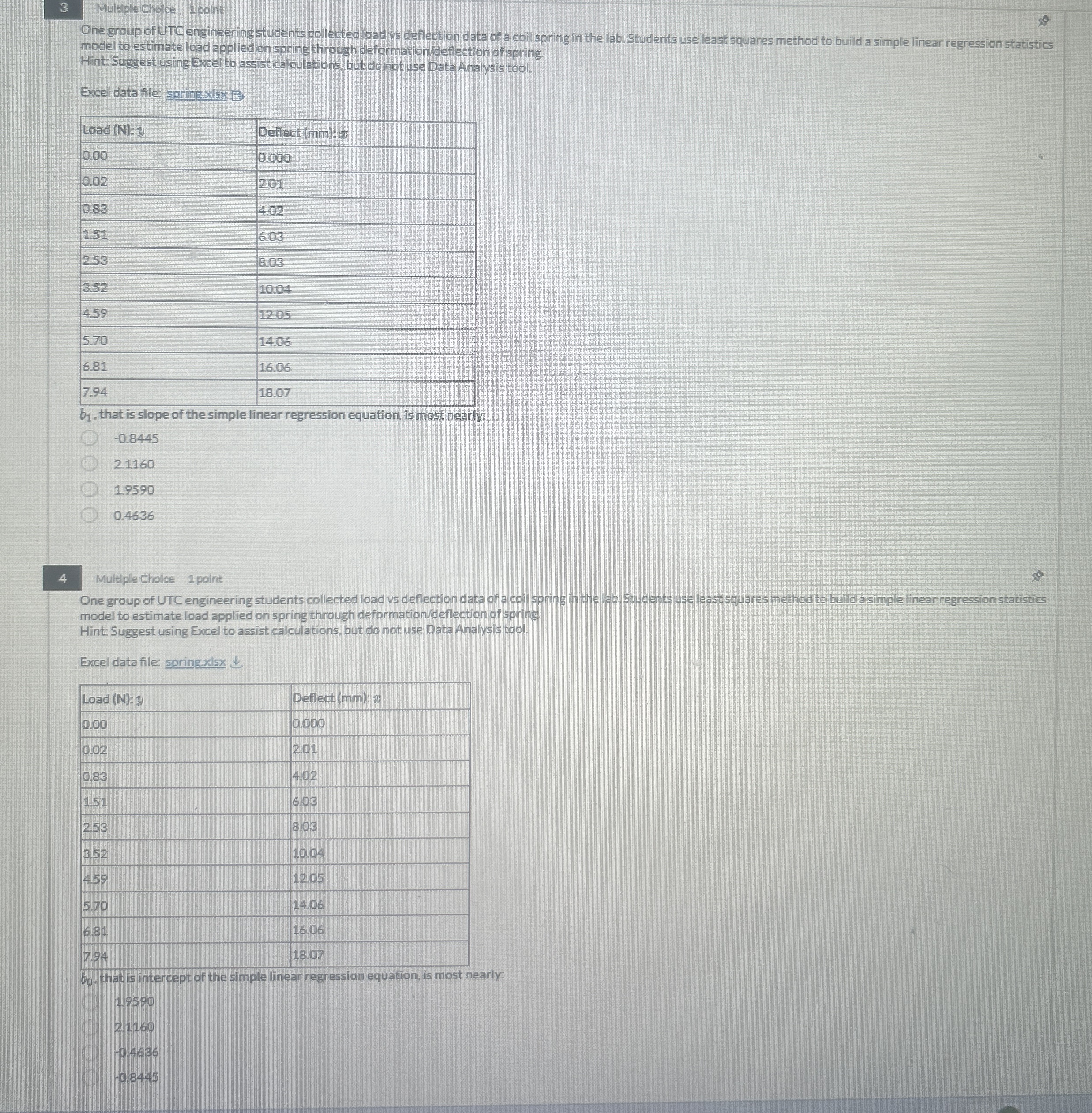 3 Multiple Cholce: 1 polnt One gnoup of UTC