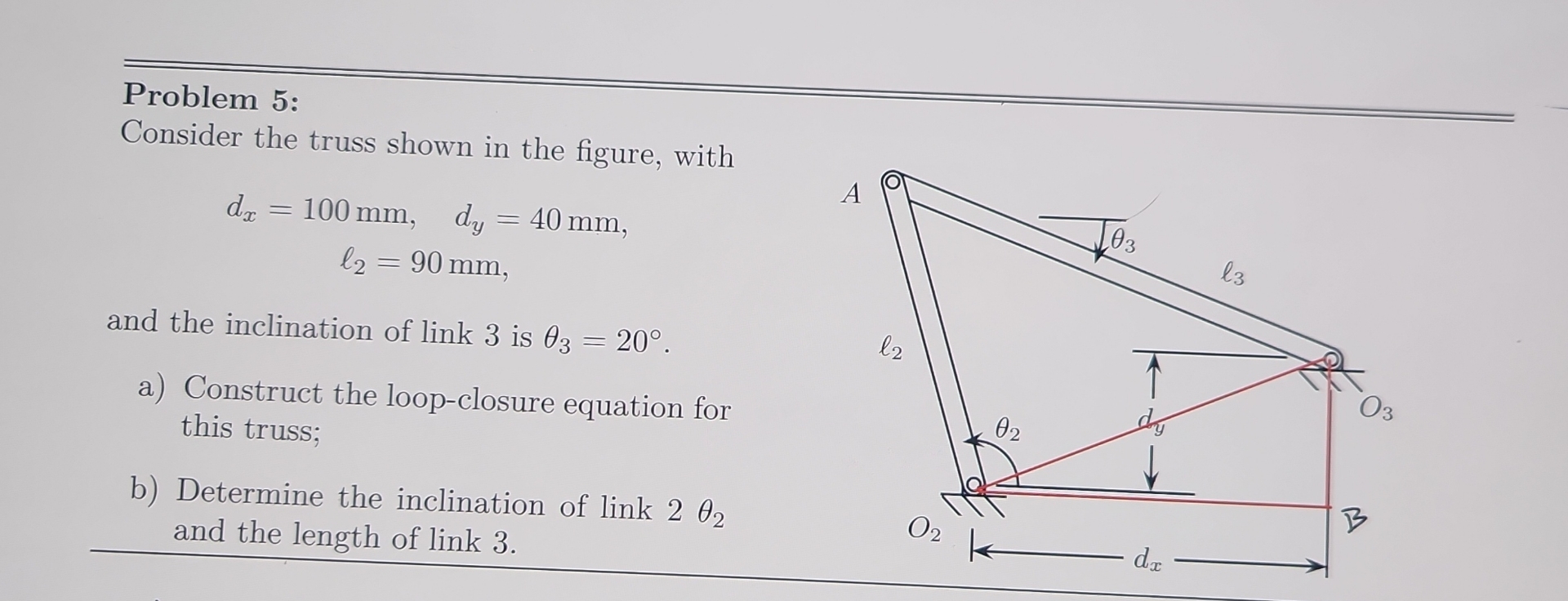 Problem 5 : Consider the truss shown in the
