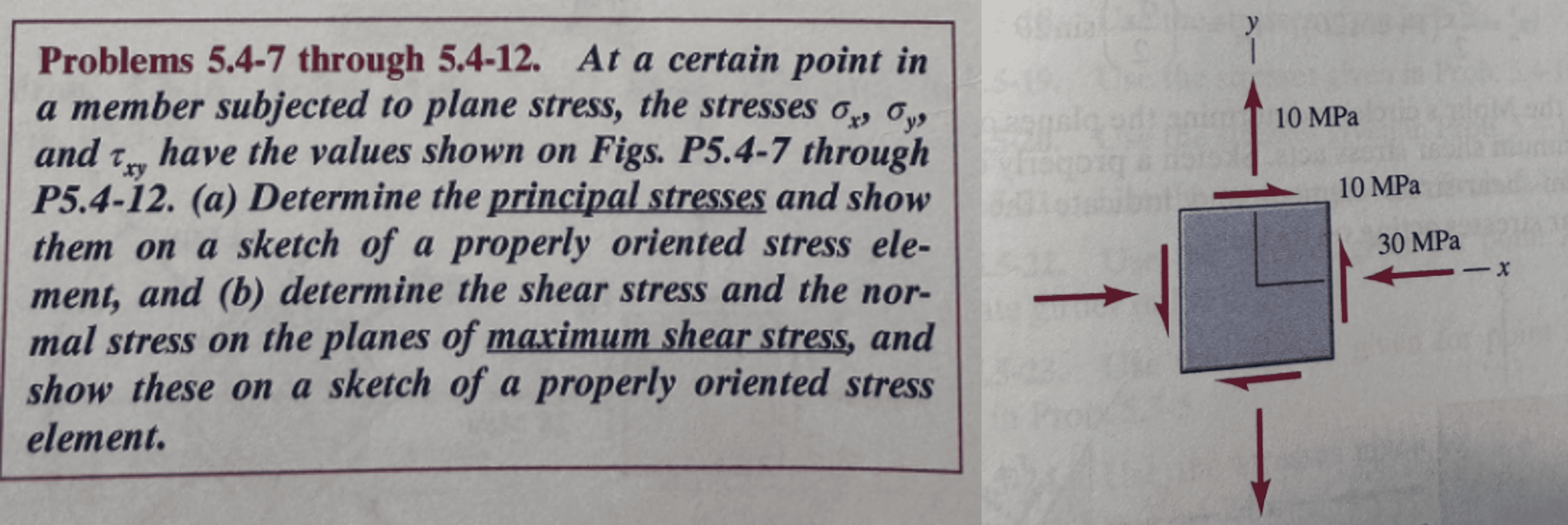 Problems 5 . 4 - 7 through 5 . 4 - 1 2 . At a