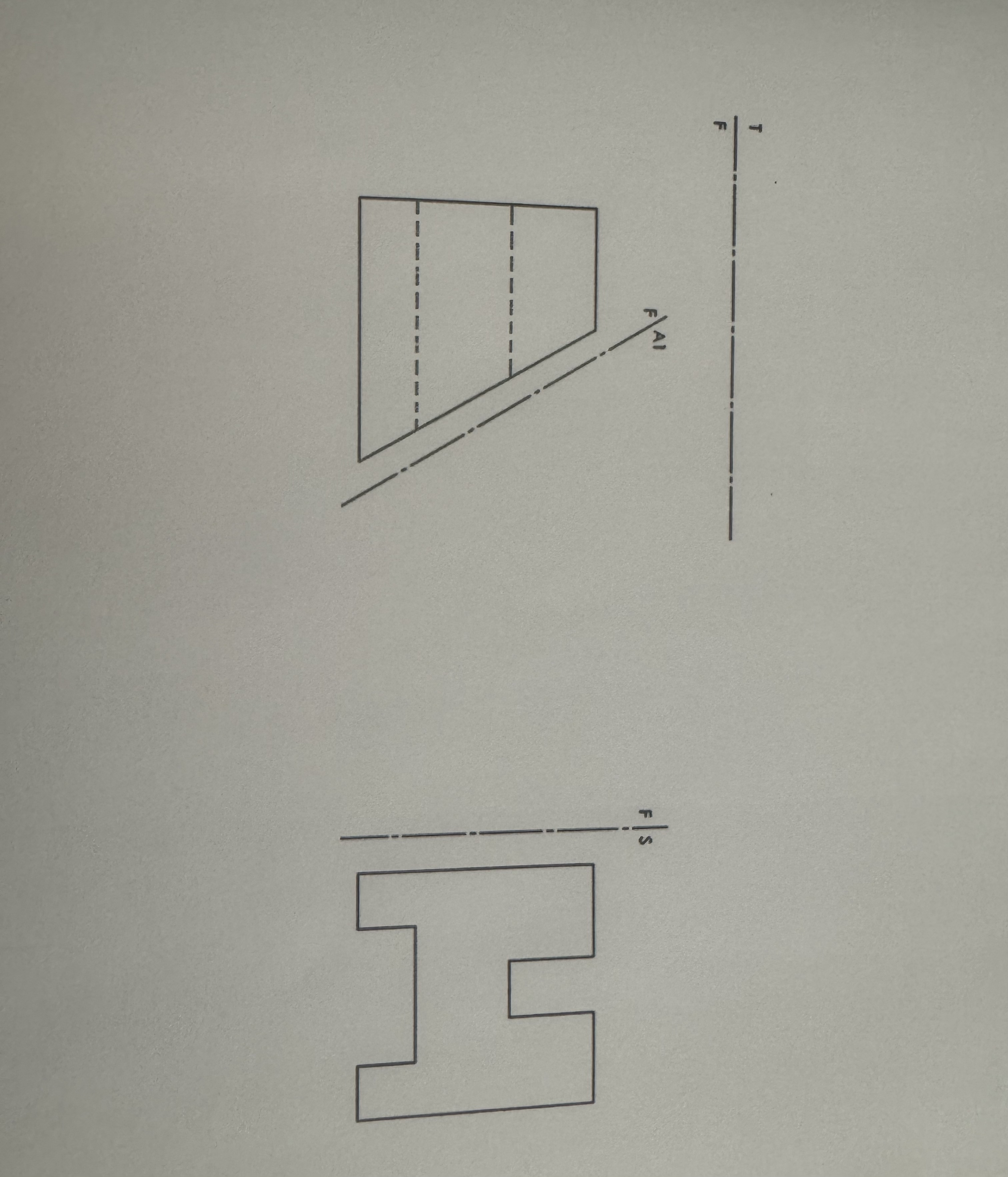 Draw the partial auxillary view indicated by the