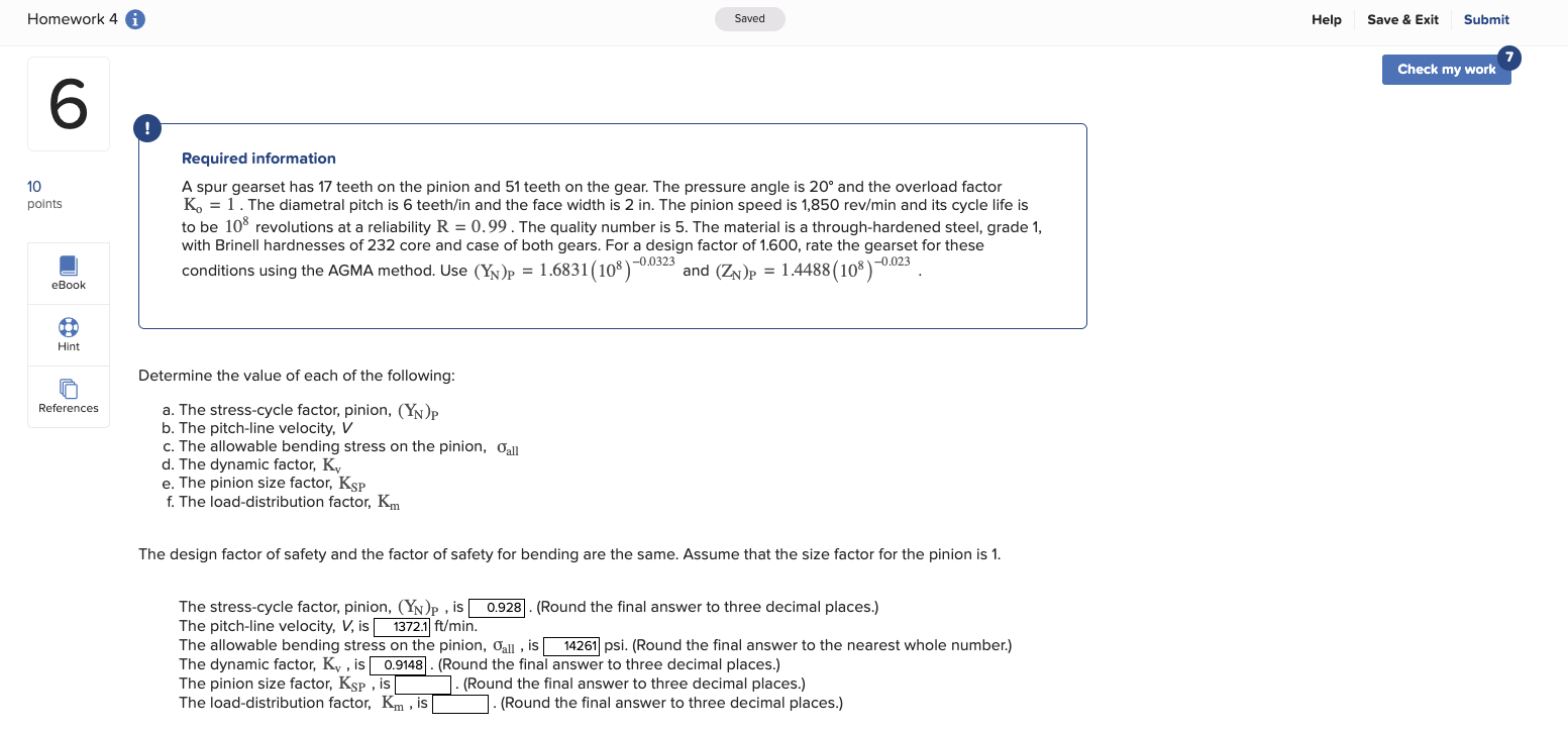 Required information A spur gearset has 1 7 teeth