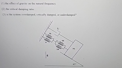 ( 1 ) the effect of gravity on the natural