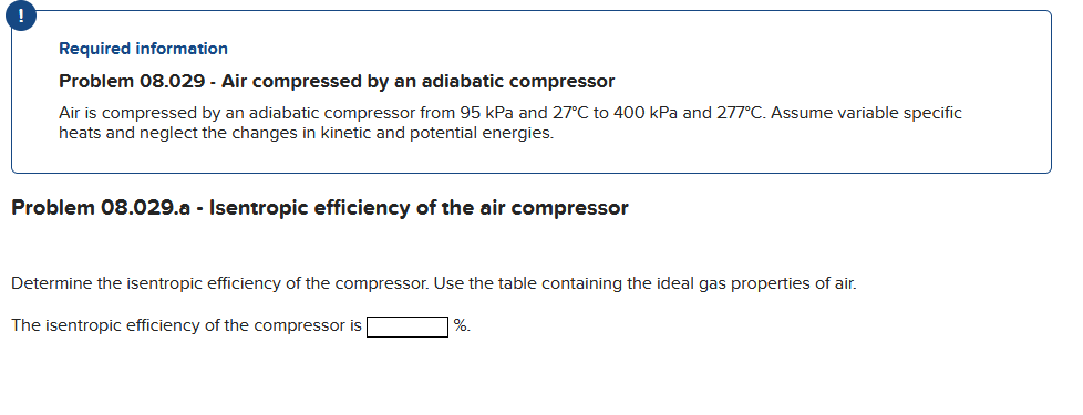 ! Required information Problem 0 8 . 0 2 9 - Air