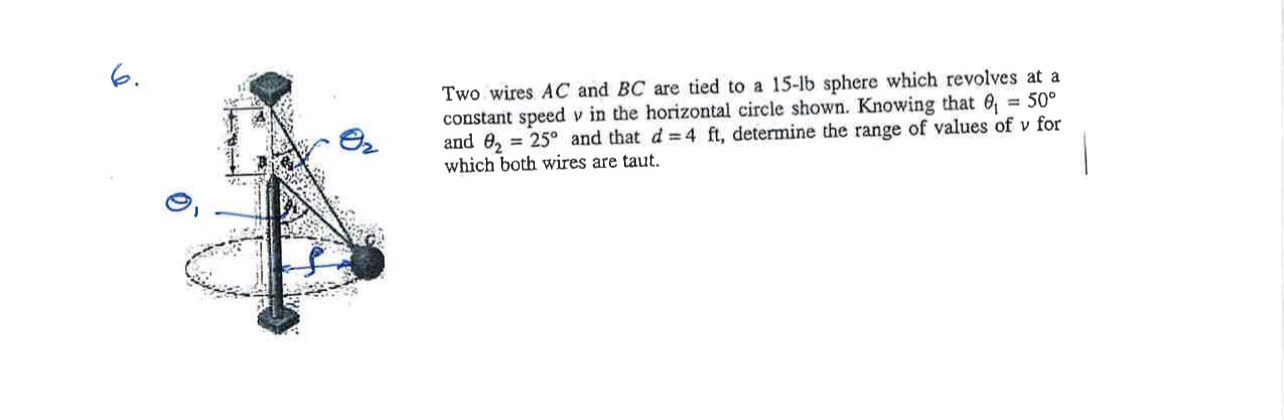 Two wires A C and B C are tied to a 1 5 - l b