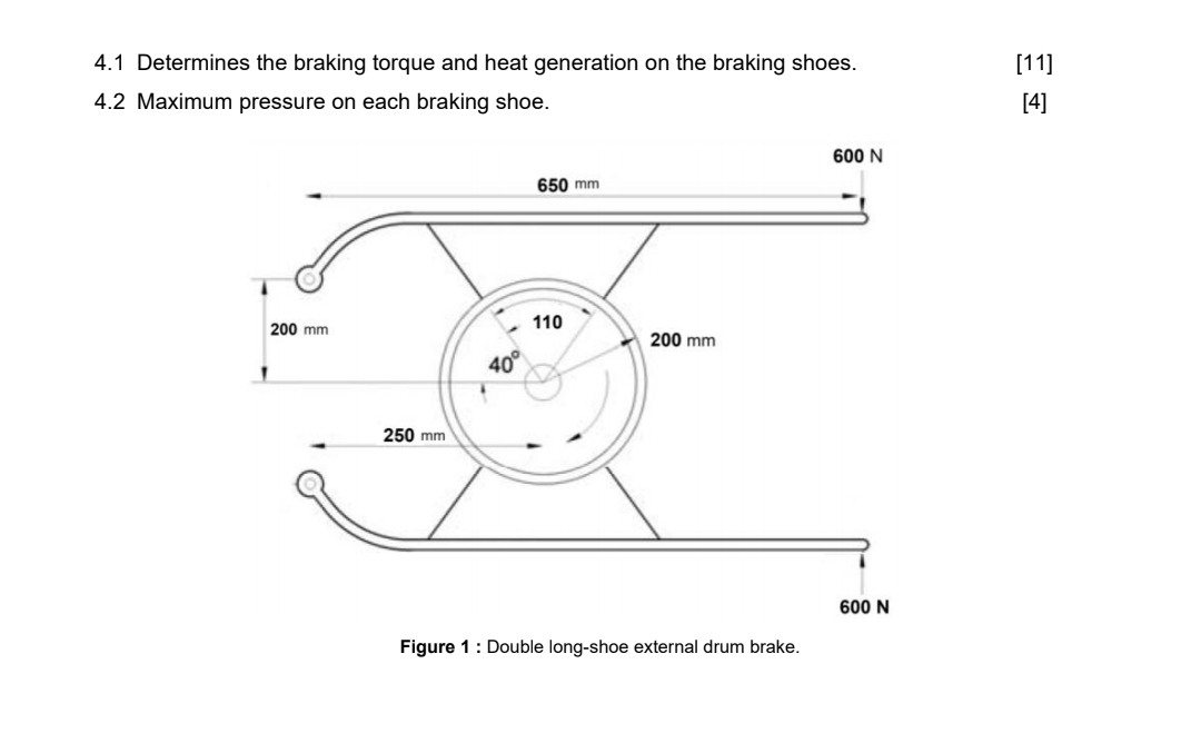 4 . 1 Determines the braking torque and heat