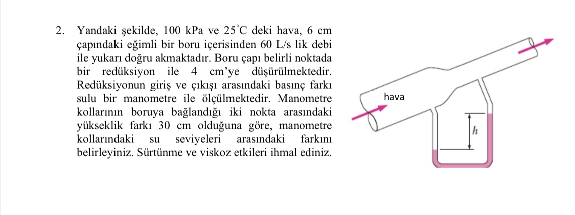 Yandaki ekilde , 1 0 0 kPa ve 2 5 C deki hava, 6