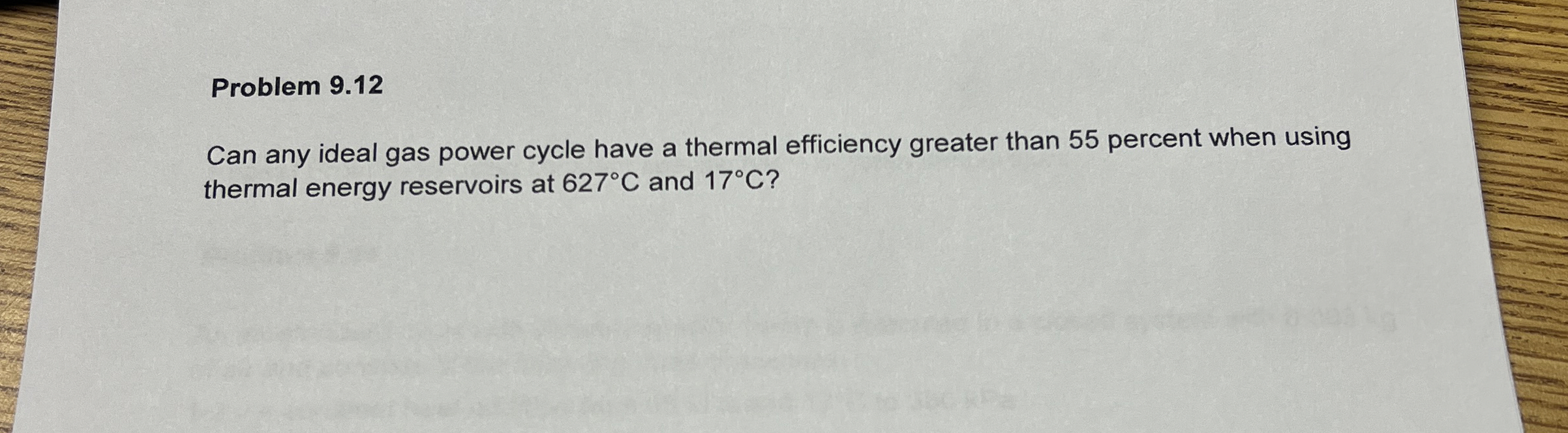 Problem 9 . 1 2 Can any ideal gas power cycle