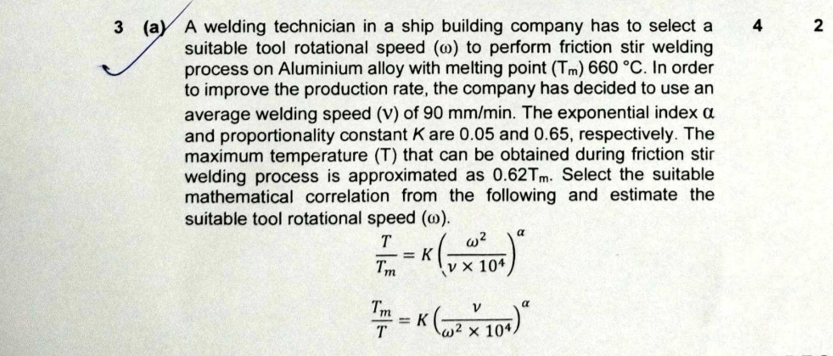 3 ( a ) A welding technician in a ship building