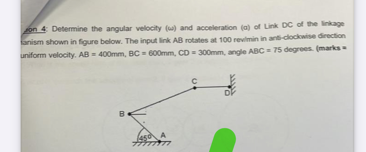 son 4 : Determine the angular velocity ( ) and