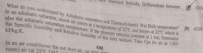 Chemical formula. Differentiate between What do