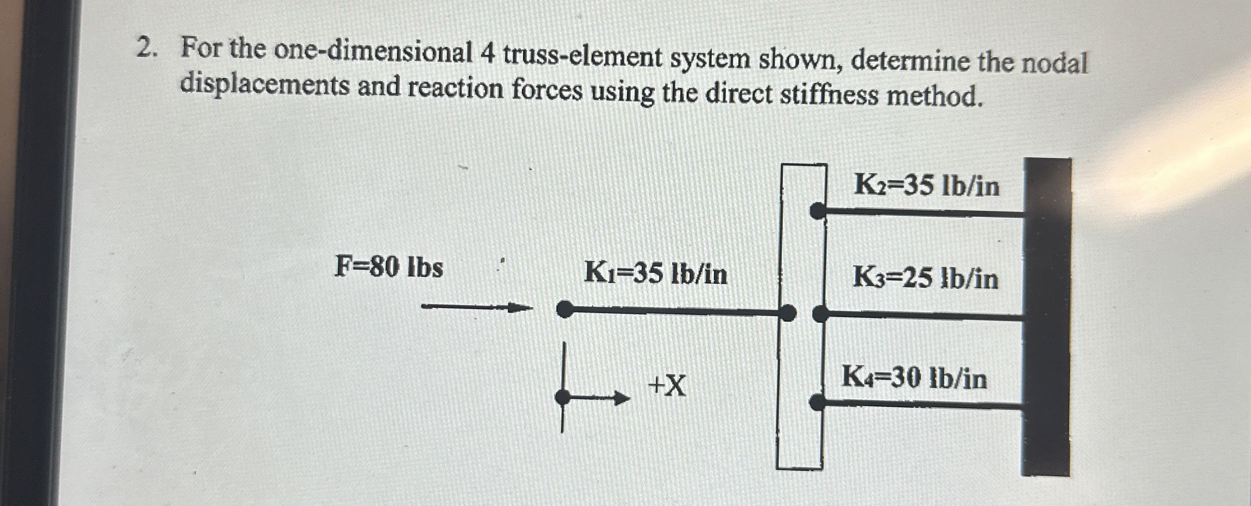 For the one - dimensional 4 truss - element