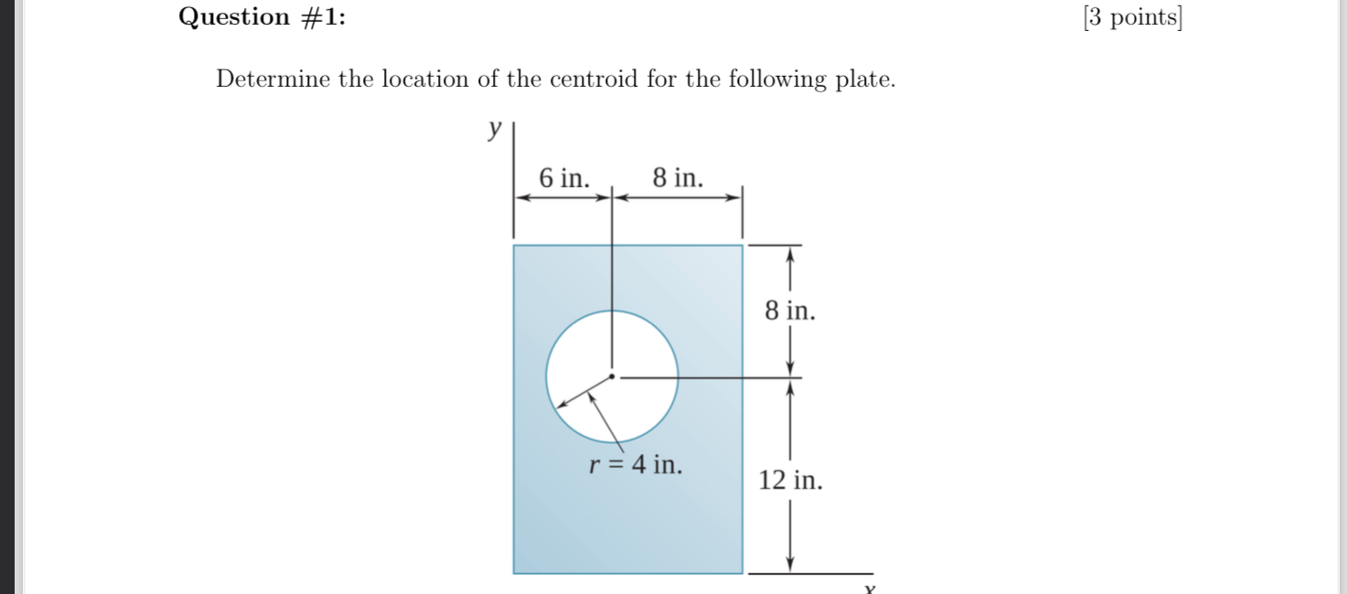 Question # 1 : [ 3 points ] Determine the