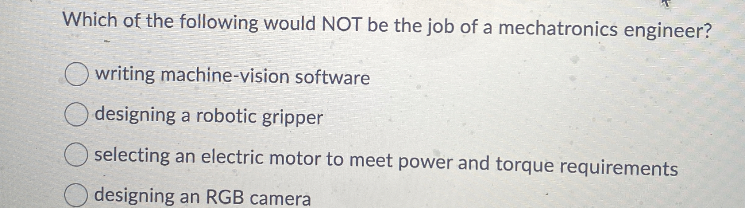 Which of the following would NOT be the job of a