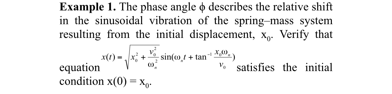 Example 1 . The phase angle describes the