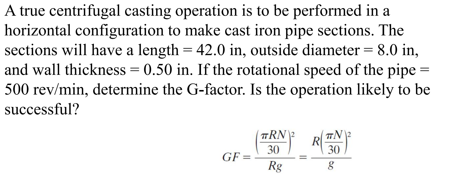 5 0 0 r e v m i n , determine the G - factor. Is
