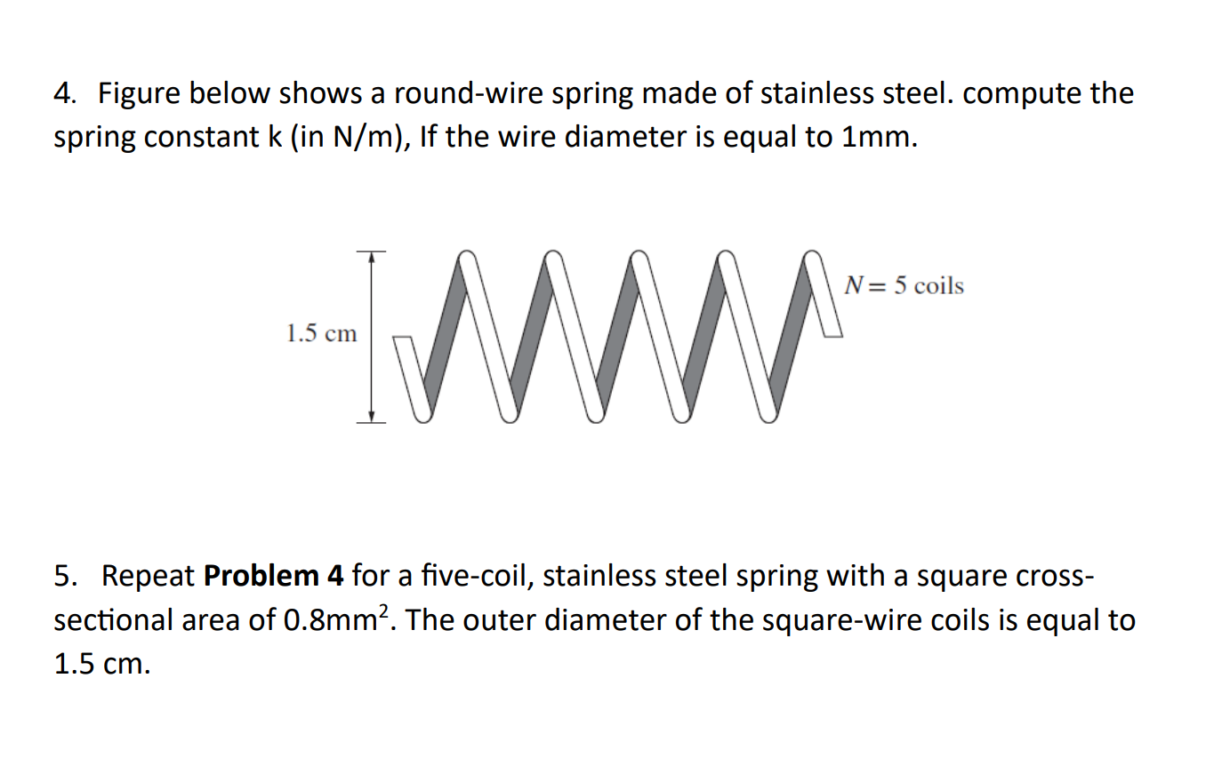 Figure below shows a round - wire spring made of