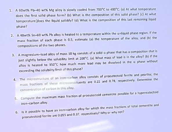 A GOwt % P b - 4 0 w t % M g alloy is slowly