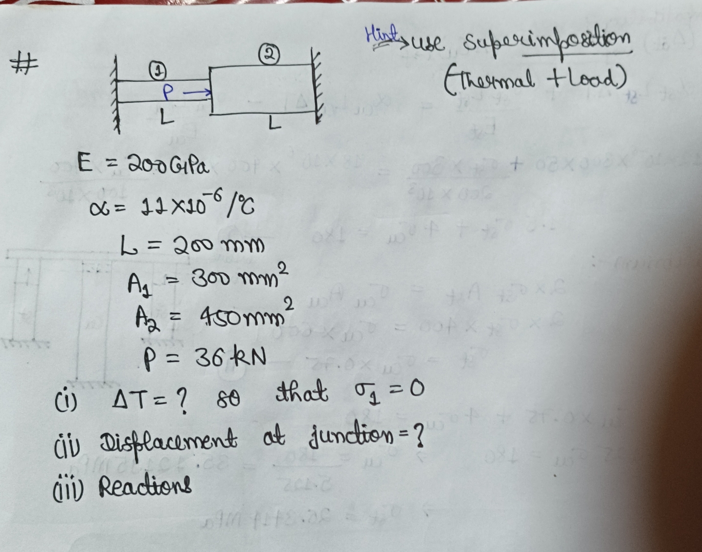 H s use superimporition ( Thermal tload ) E = 2 0