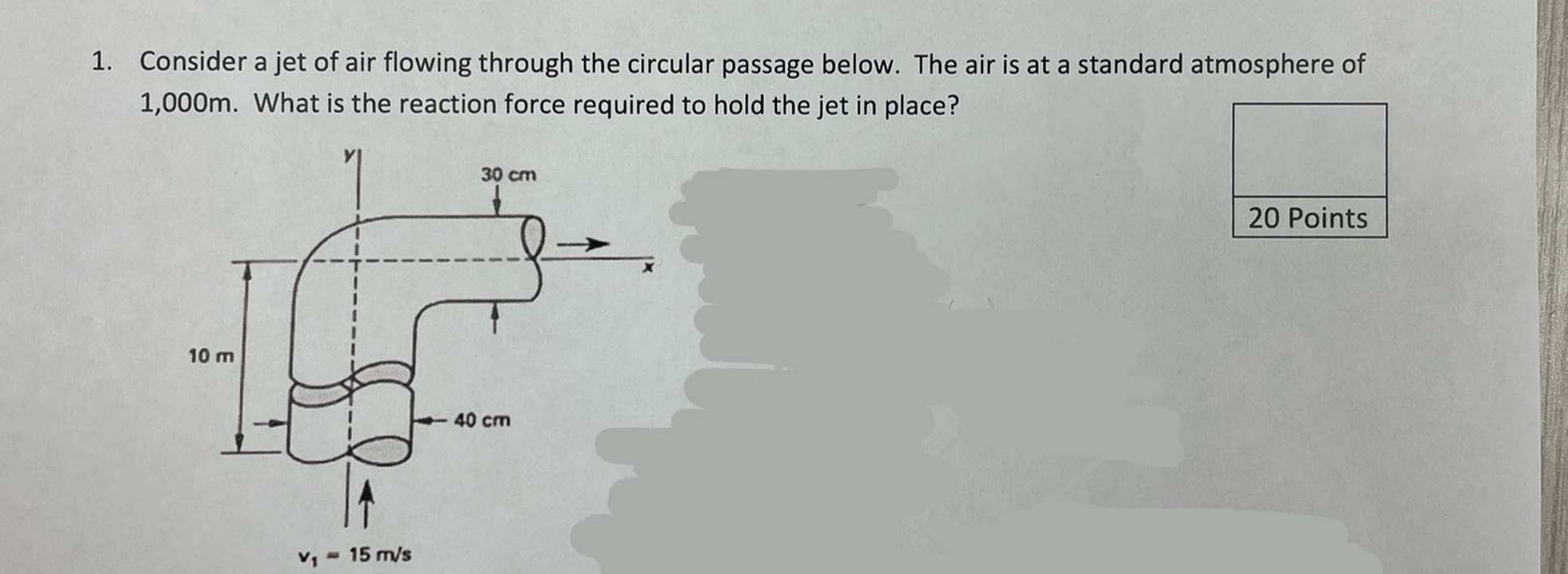 Consider a jet of air flowing through the