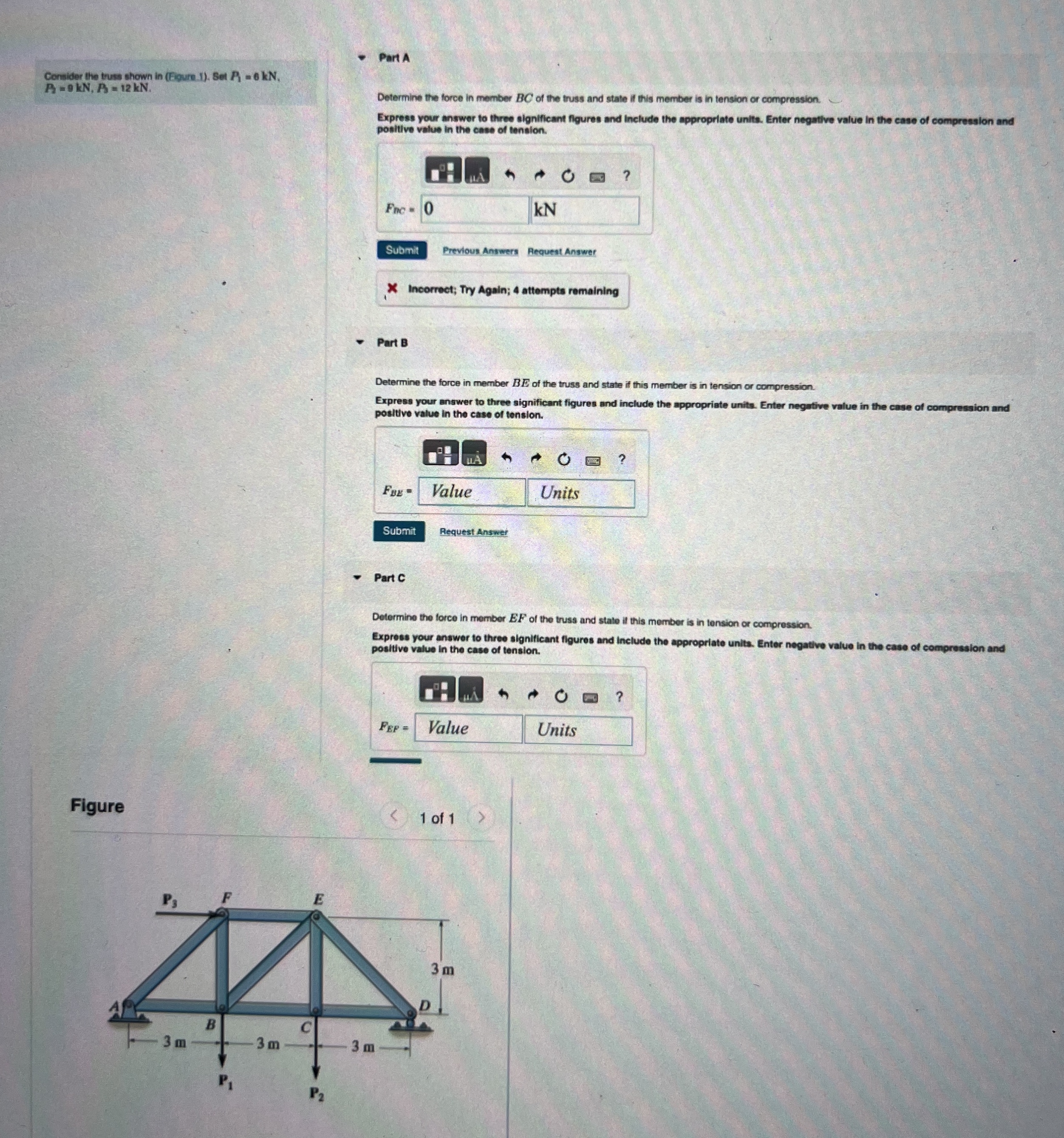 Consider the truss shown in ( Figure I ) . Set R