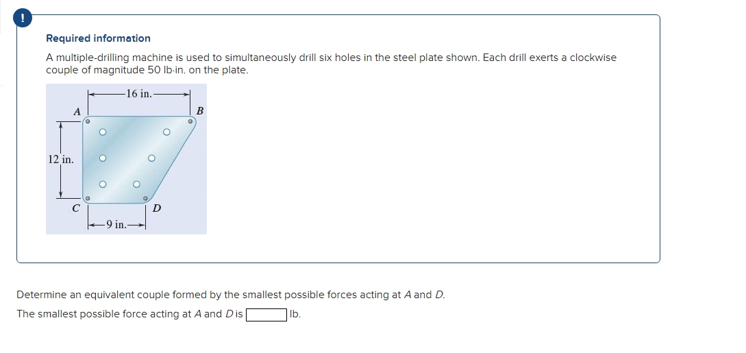Required information A multiple - drilling