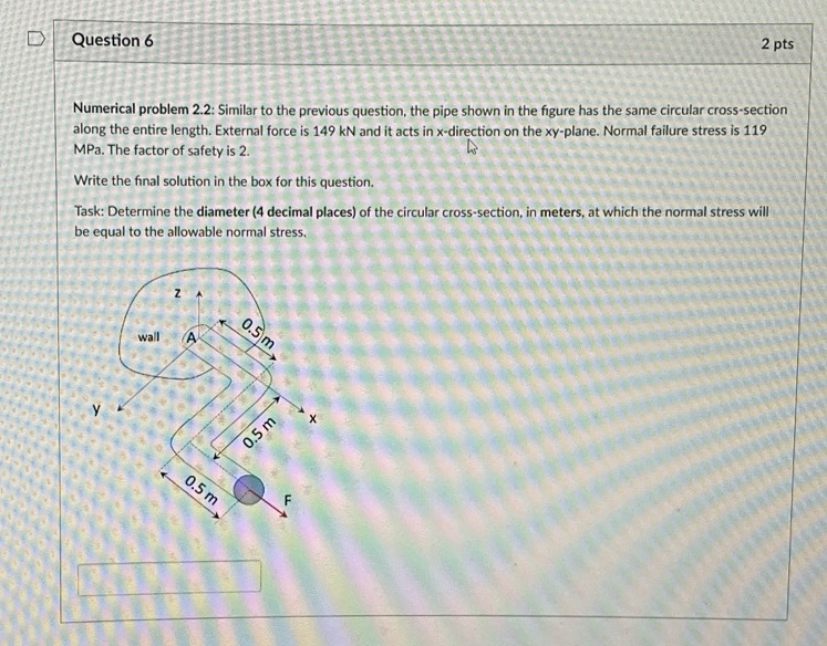Question 6 Numerical problem 2 . 2 : Similar to