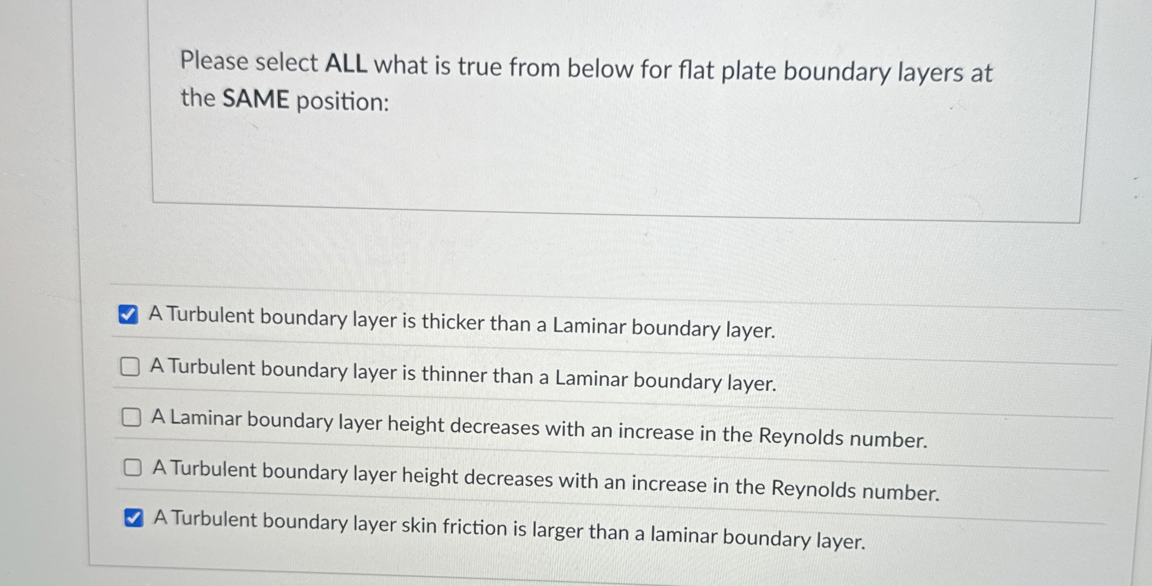 Please select ALL what is true from below for