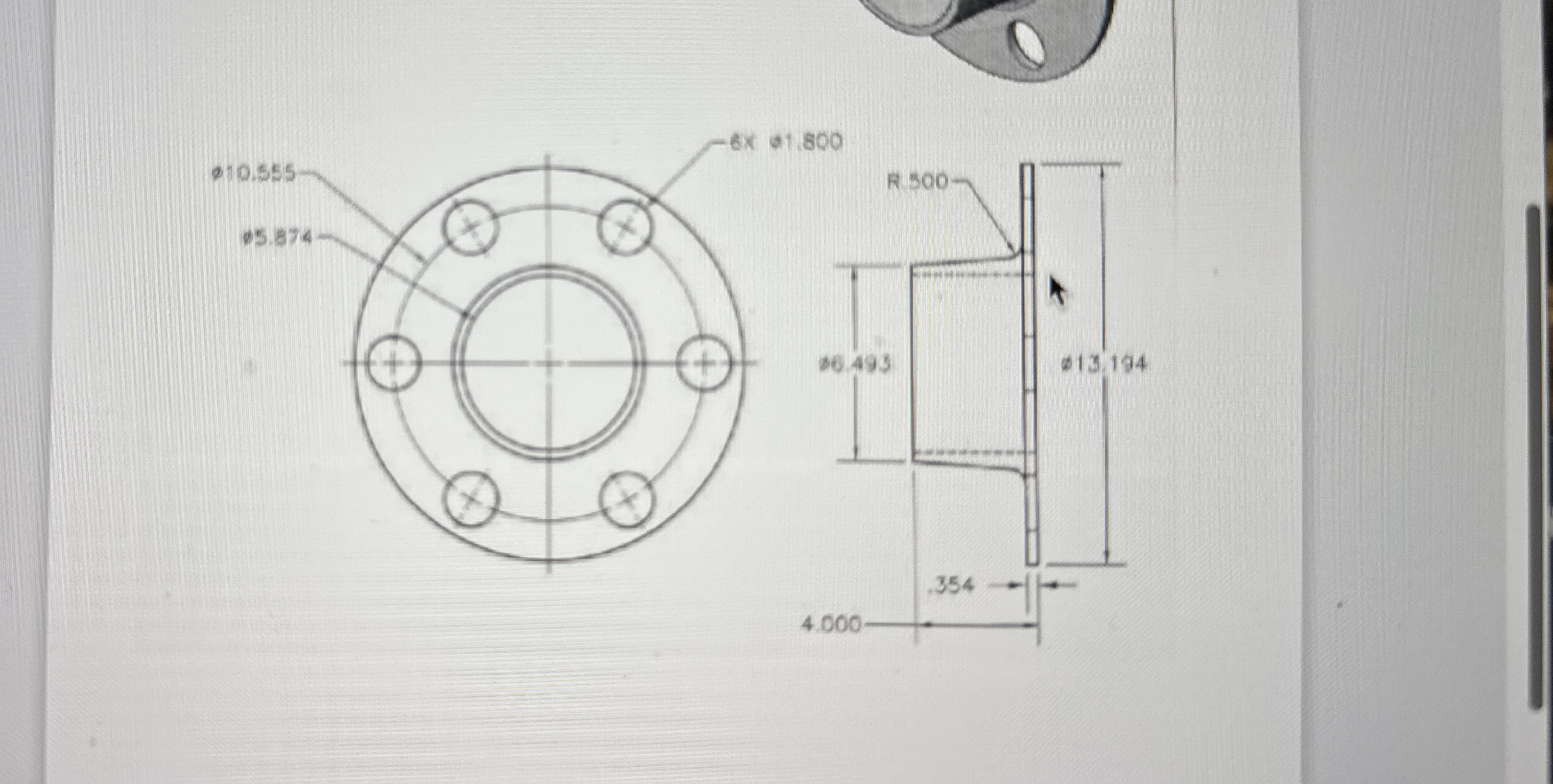 How to Draw on autocad 6 inner holes / circles