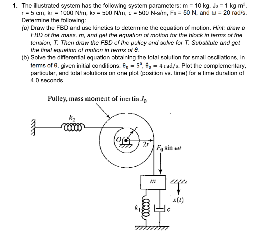 The illustrated system has the following system
